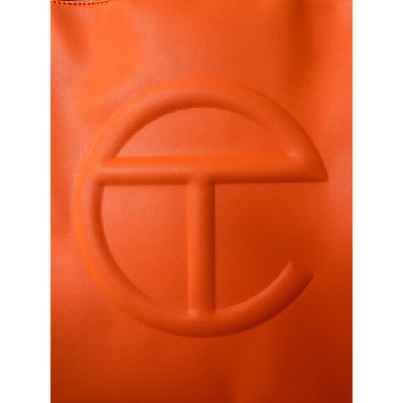 Telfar Large Orange Shopping Tote Bag NEW NWT - Picture 6 of 8
